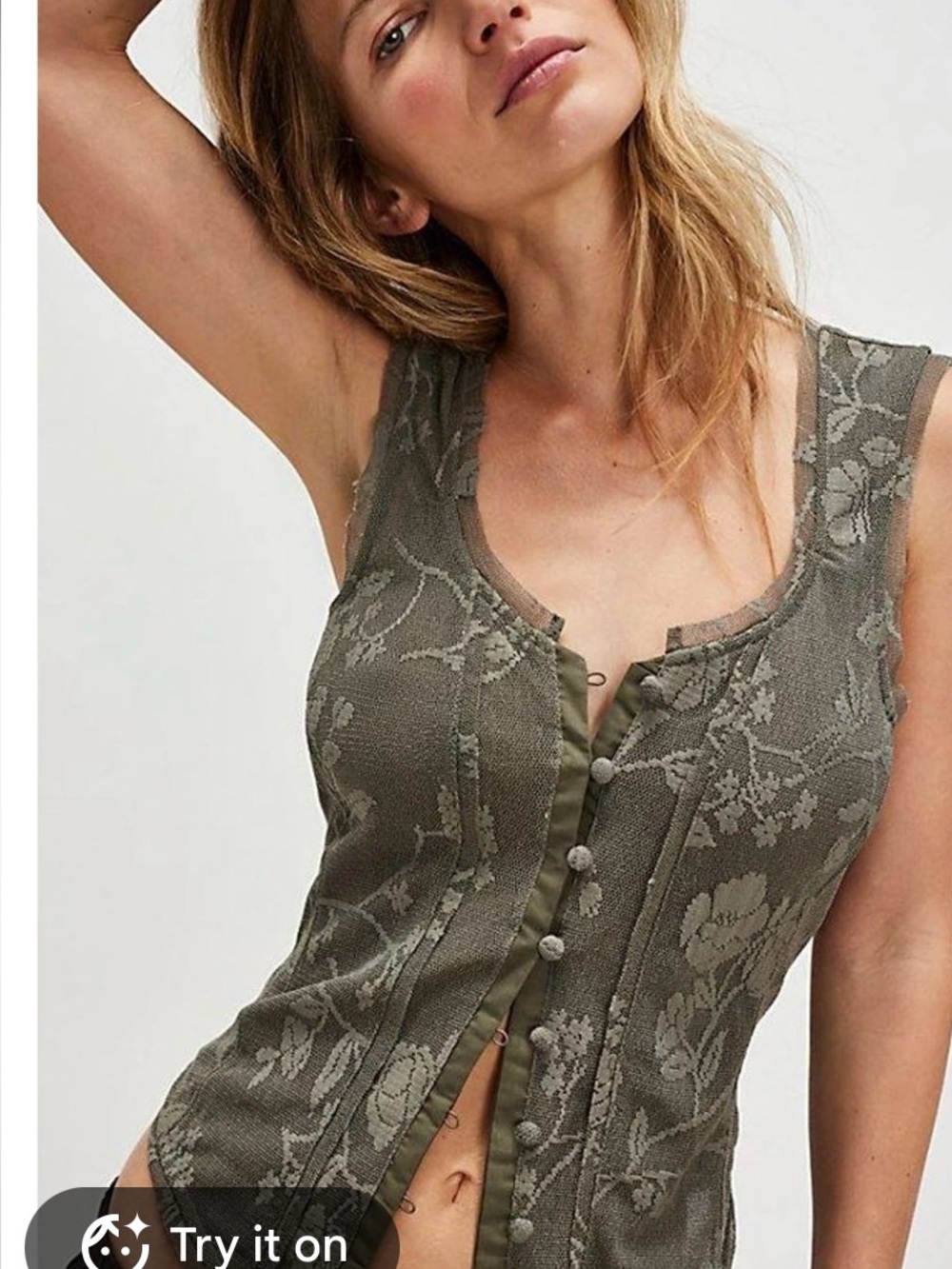 FREE PEOPLE before daylight corset cami BLACK